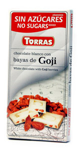 Dia bílá čokoláda s goji Torras 75 g